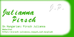 julianna pirsch business card